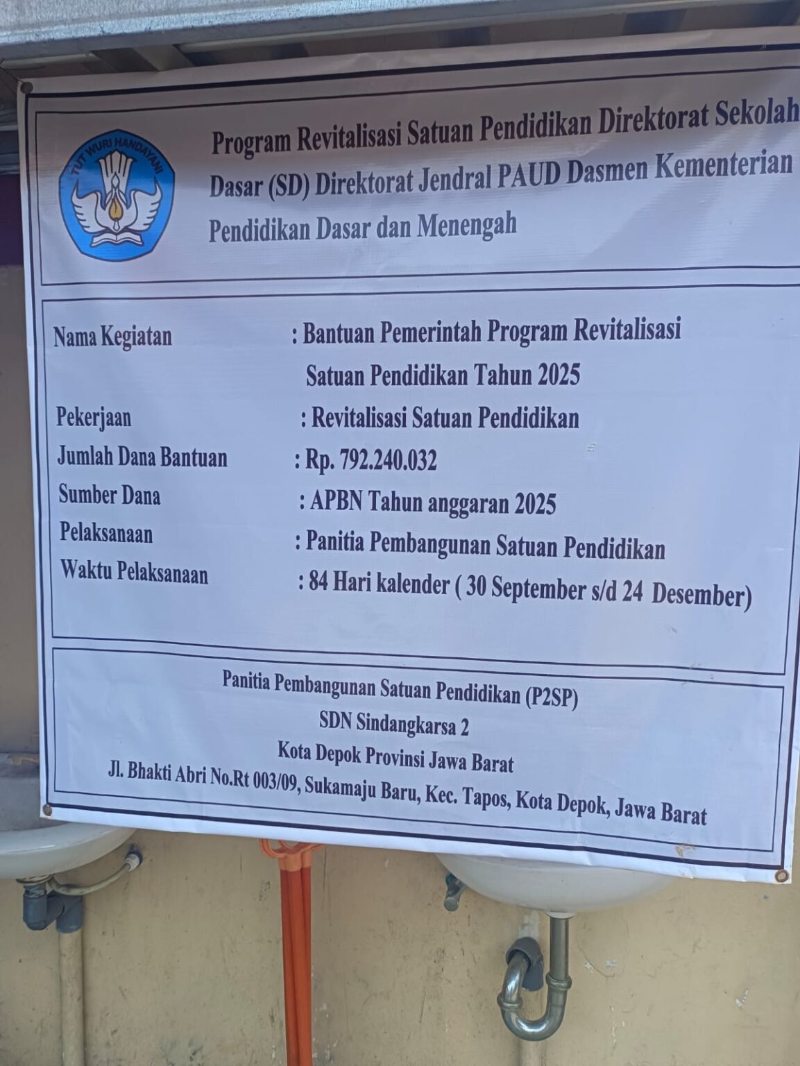 Penggunaan Dana Revitalisasi SD dan SMP dari Kementerian Dasar dan Menengah Diduga Tidak Transparan