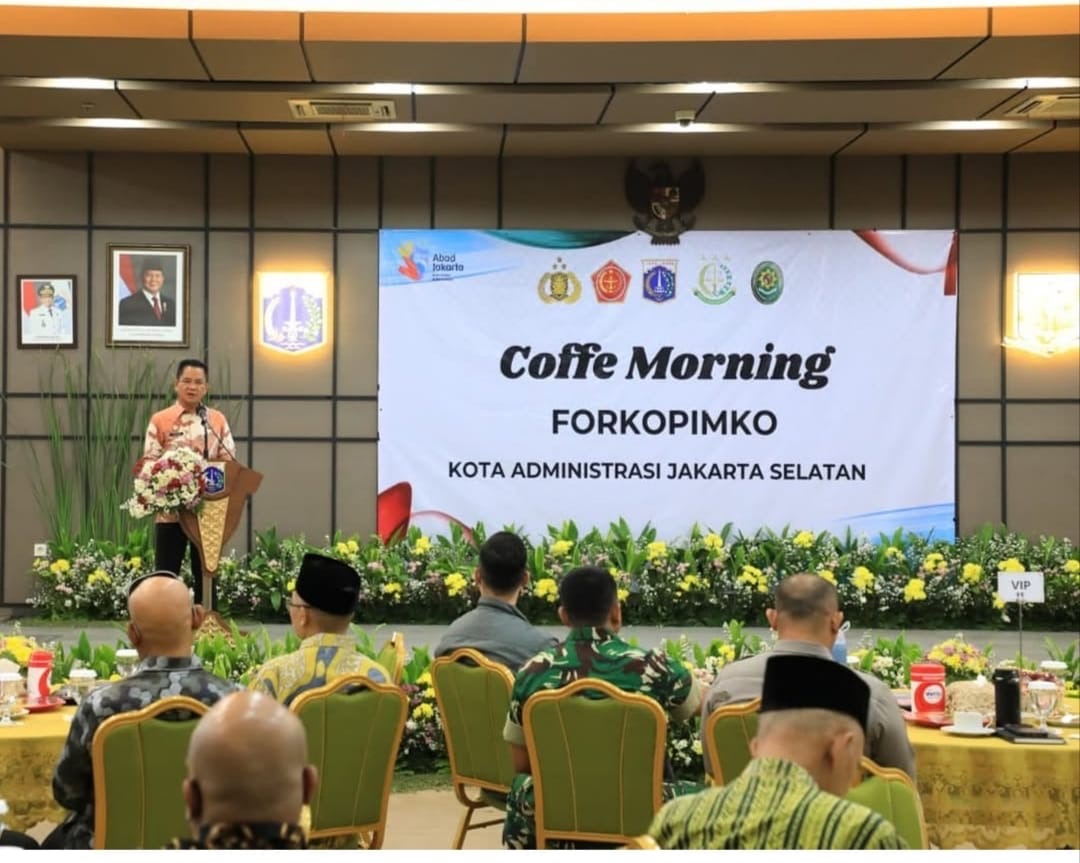 Walikota Syafrin Coffe Morning Bersama FORKOPIMKO Jaksel