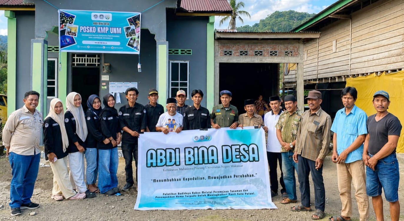 KMP UNM Gelar Pelatihan Budidaya Kakao untuk Petani Pinrang
