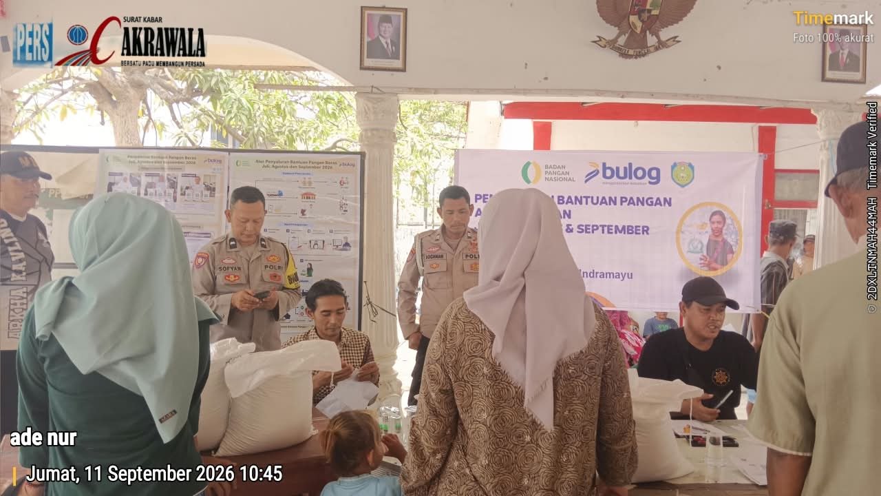 Bantuan Pangan Disalurkan, 924 KPM di Desa Gabuswetan Terima Alokasi Beras
