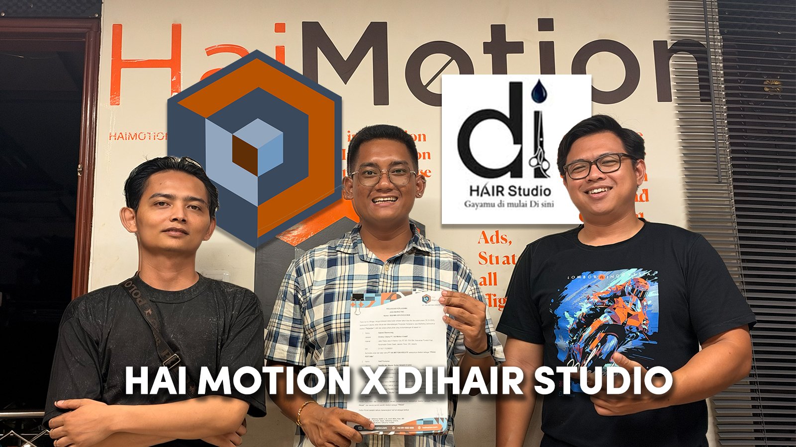 Joca (Dihairstudio) Resmi Berkolaborasi dengan Hai Motion untuk 360&deg; Marketing